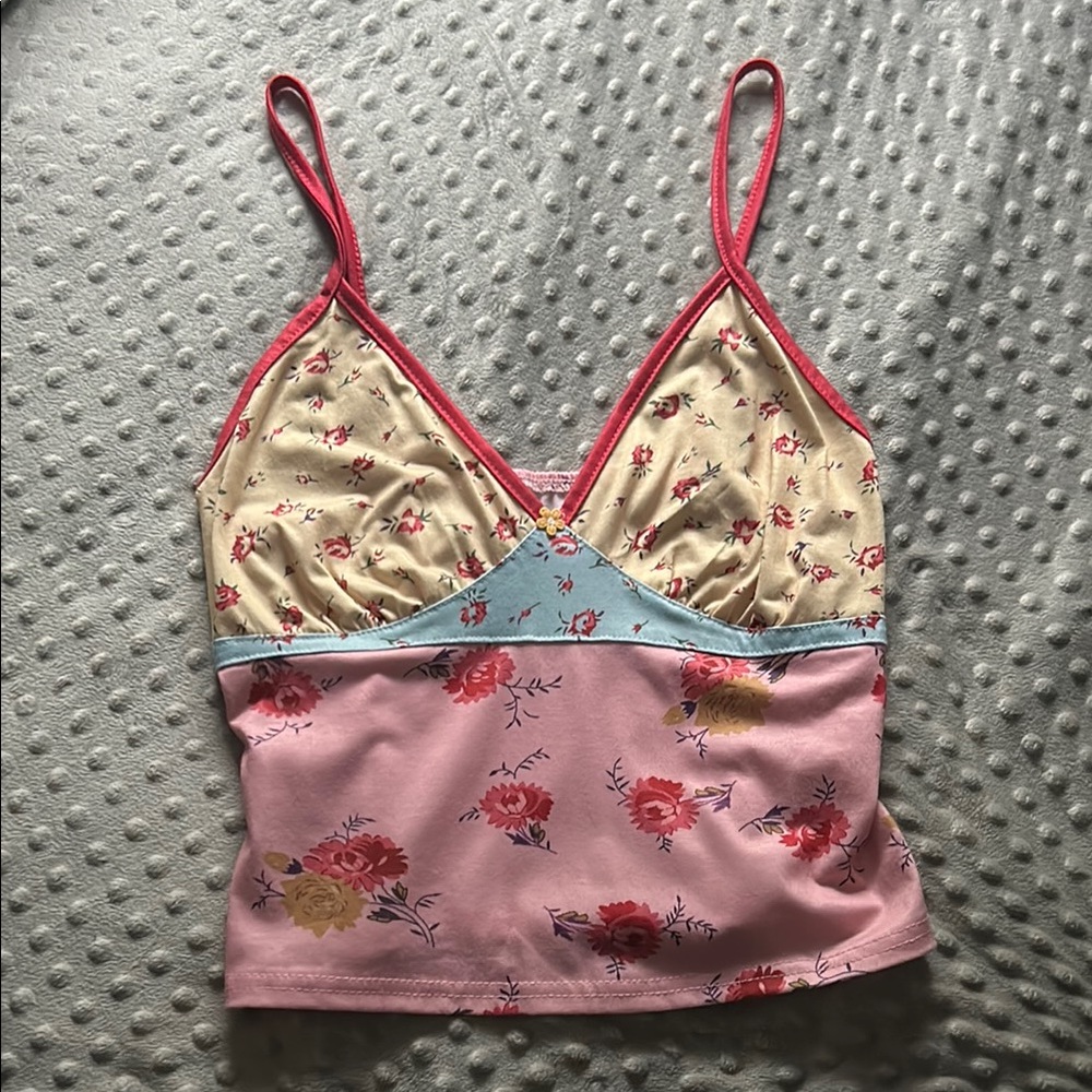 Floral Patchwork Camisole Top